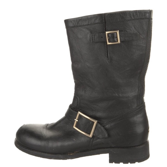 Jimmy Choo Moto Boots 37.5 - Picture 2 of 10